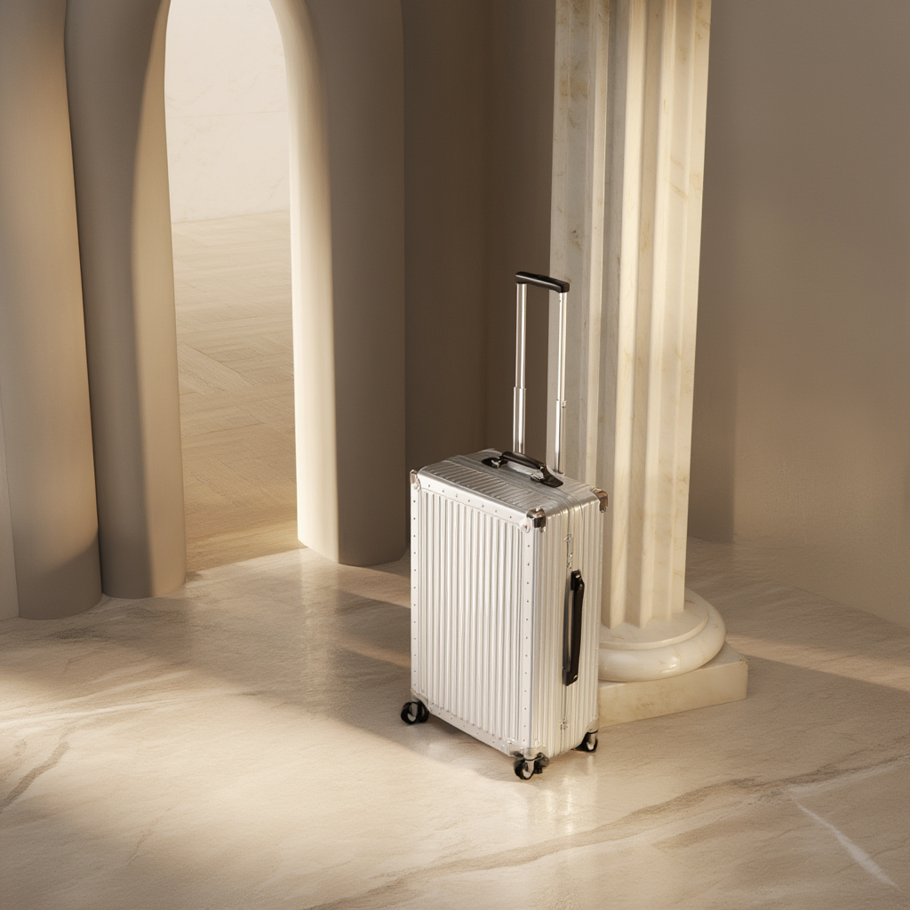 Valise de voyage famille | Aluminium anodise 76 cm 100 litres 5