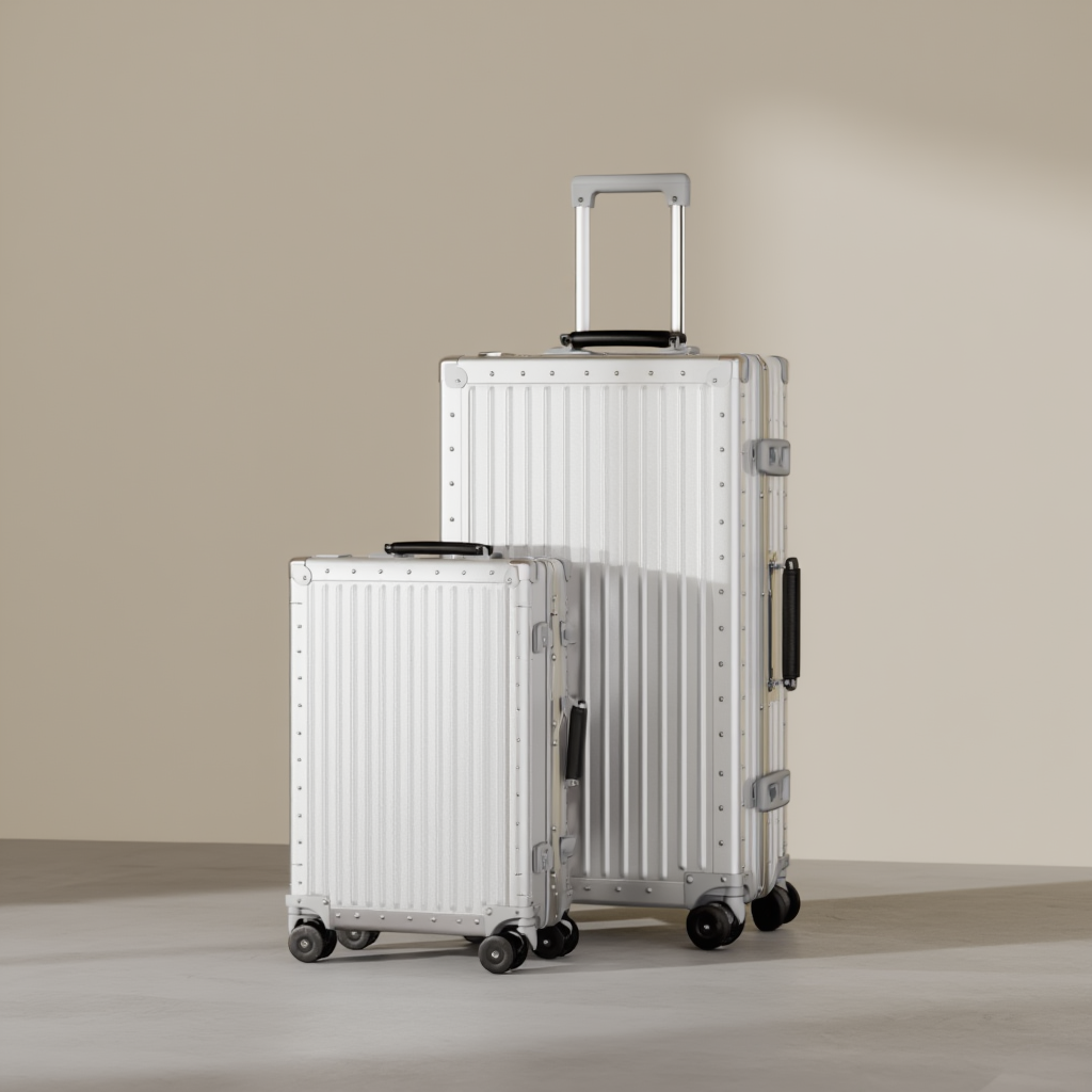 Ensemble de bagages homme femme | Aluminium leger Valise cabine et grande valise 6