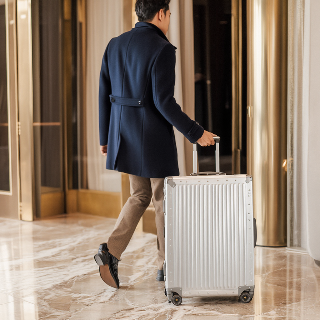 Valise cabine aluminium homme femme | 24 pouces 55 litres durable 3