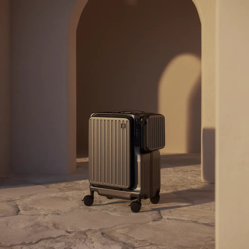 Valise cabine homme femme | Composite robuste avec port USB 3