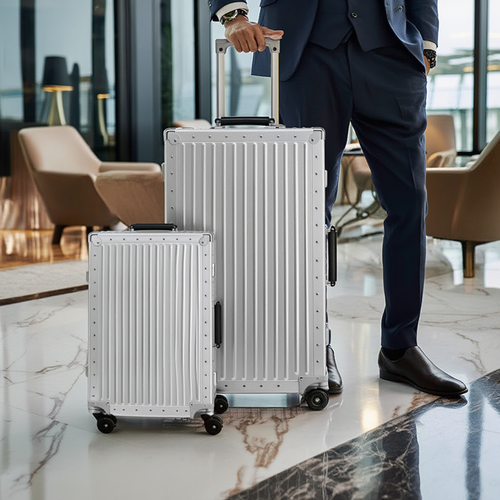 Ensemble de bagages homme femme | Aluminium leger Valise cabine et grande valise 2