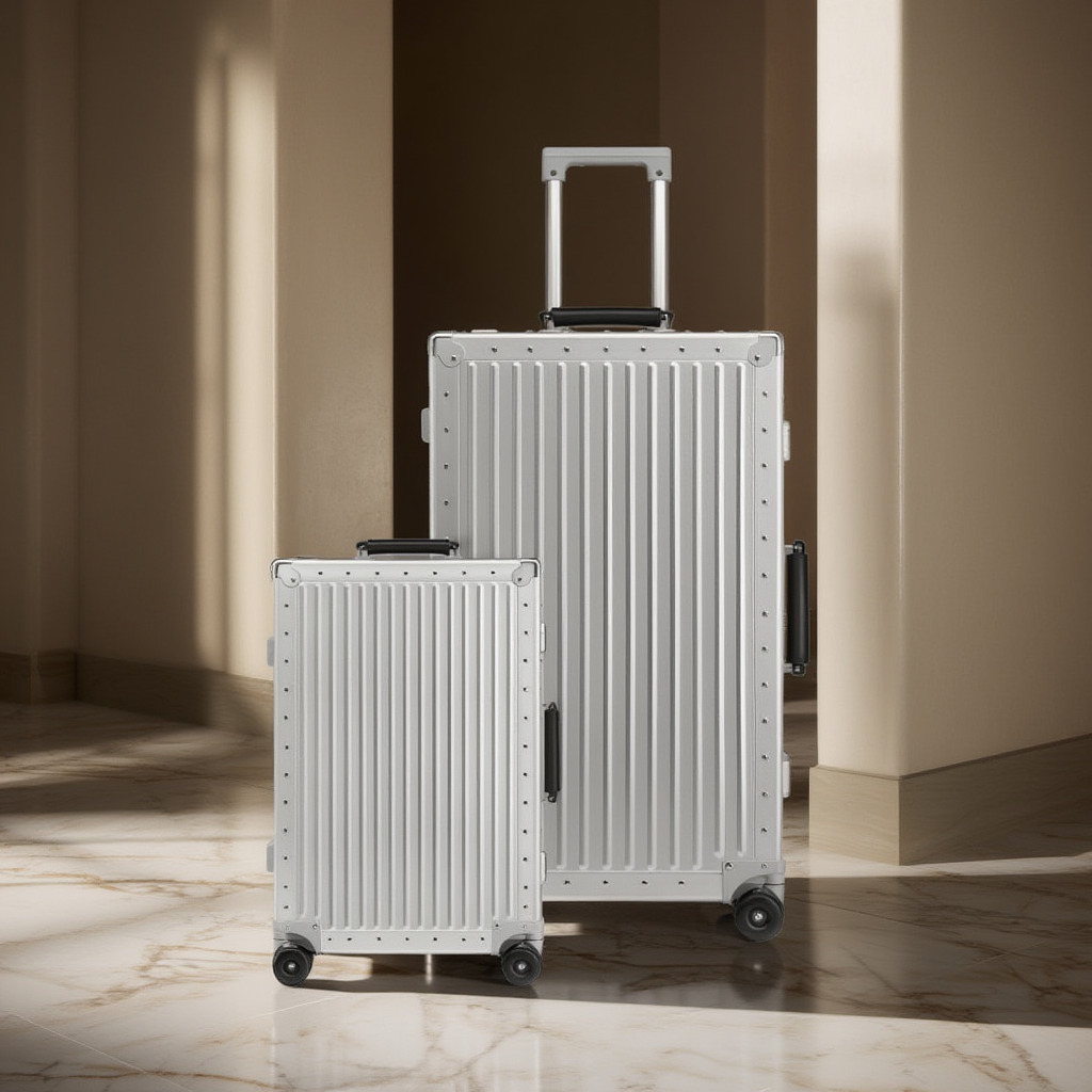 Ensemble de bagages homme femme | Aluminium leger Valise cabine et grande valise 3