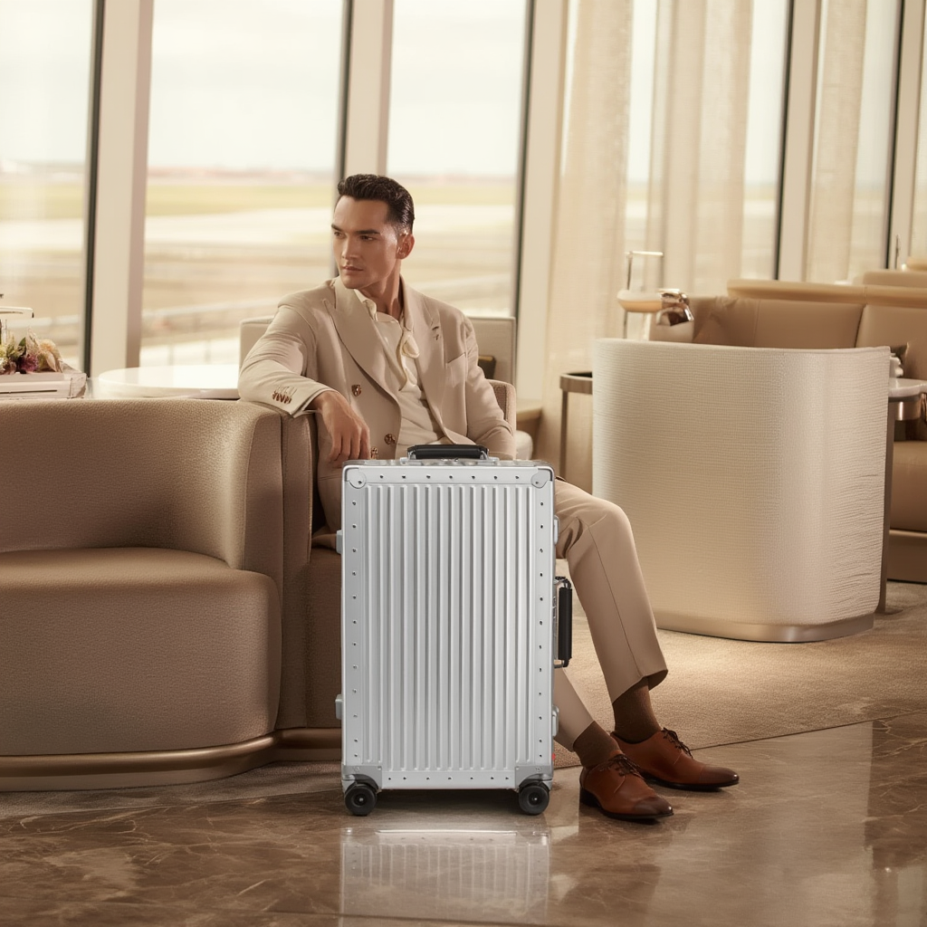 Valise cabine homme femme voyage | Aluminium leger 66 cm 68 litres 2