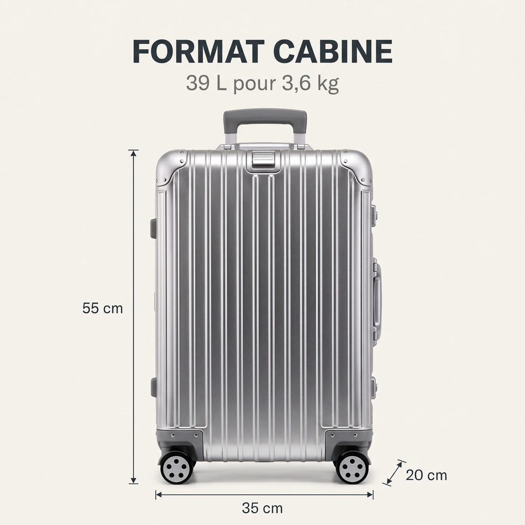 Valise cabine Évasion – dimensions