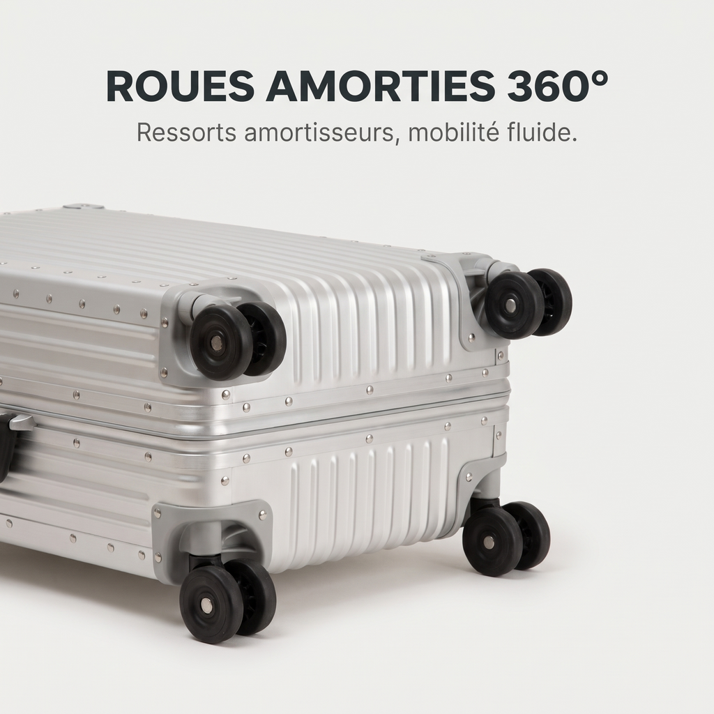 Valise aluminium 24 pouces 55 litres – caractéristique