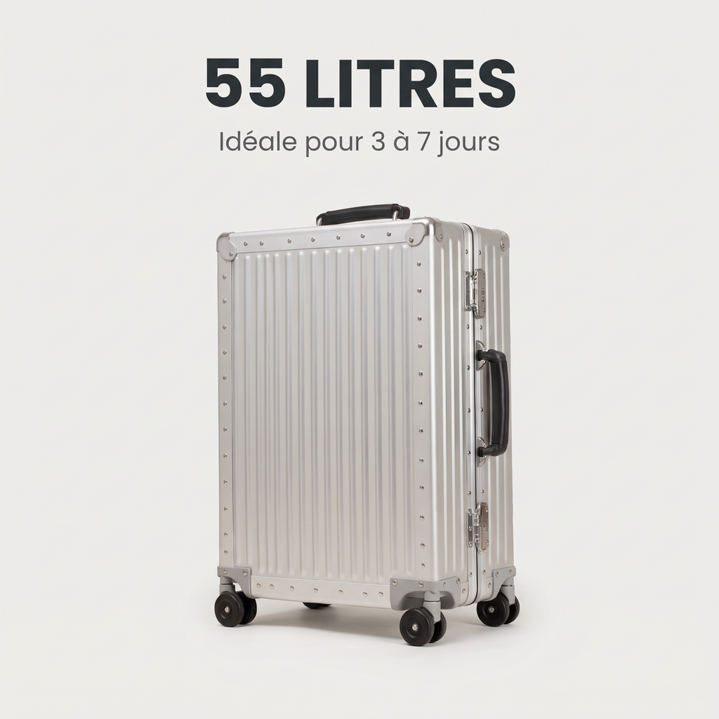 Valise aluminium 24 pouces 55 litres – détail