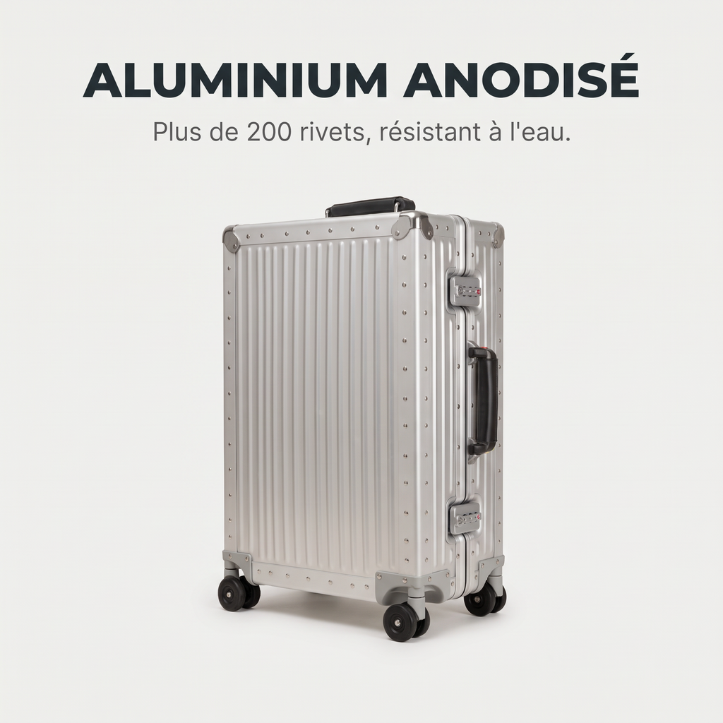 Valise aluminium 24 pouces 55 litres – caractéristique