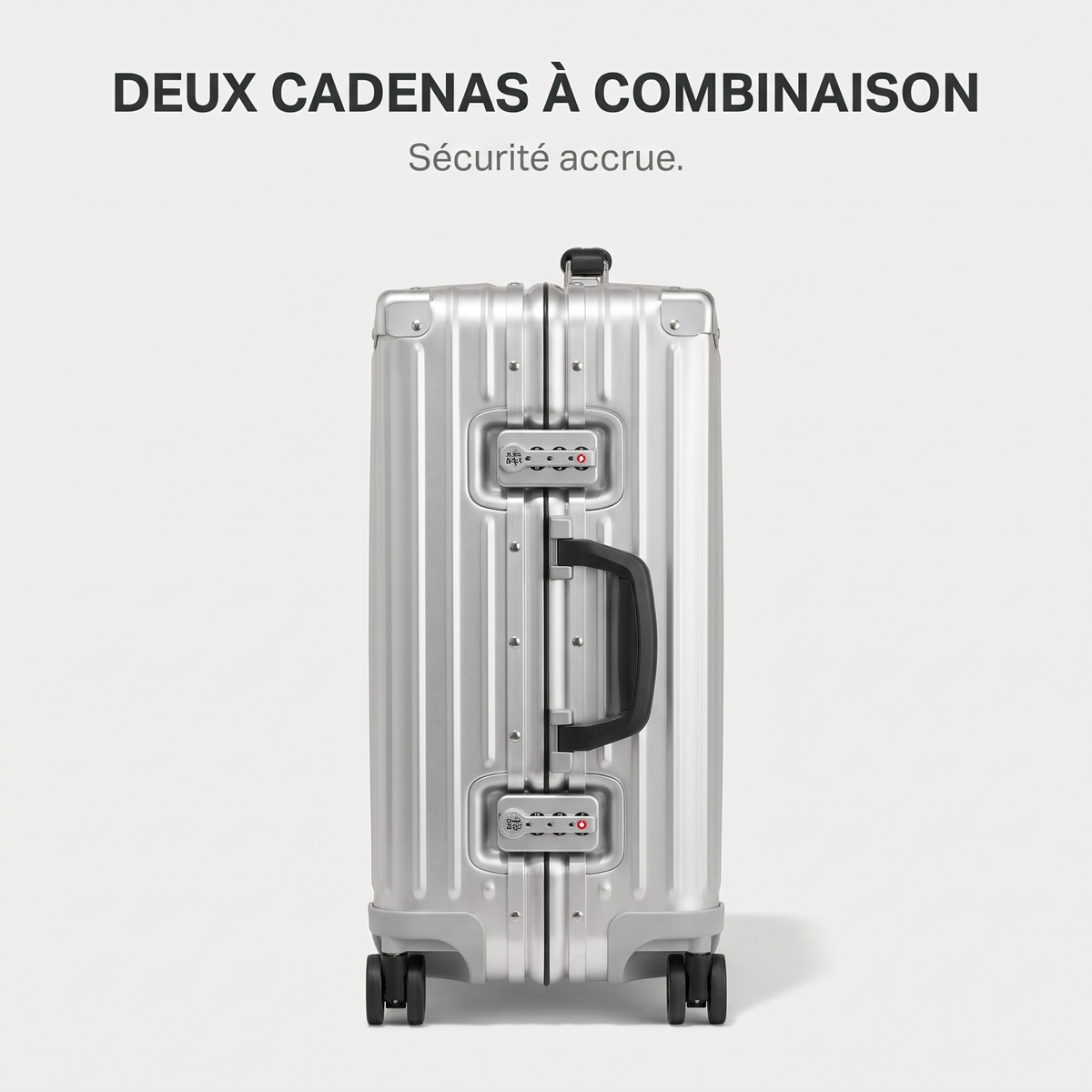 Valise aluminium 26 pouces 68 litres – caractéristique