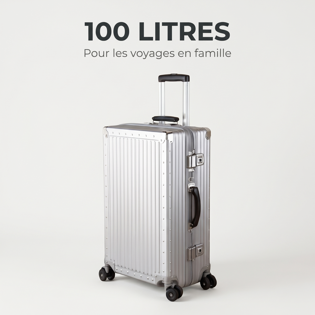 Valise aluminium 100 litres – caractéristique
