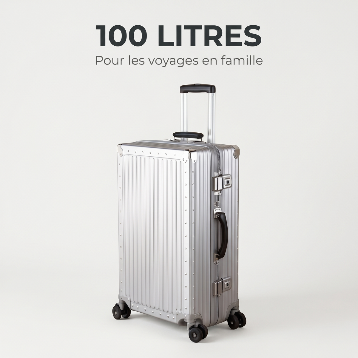 Valise aluminium 100 litres – caractéristique